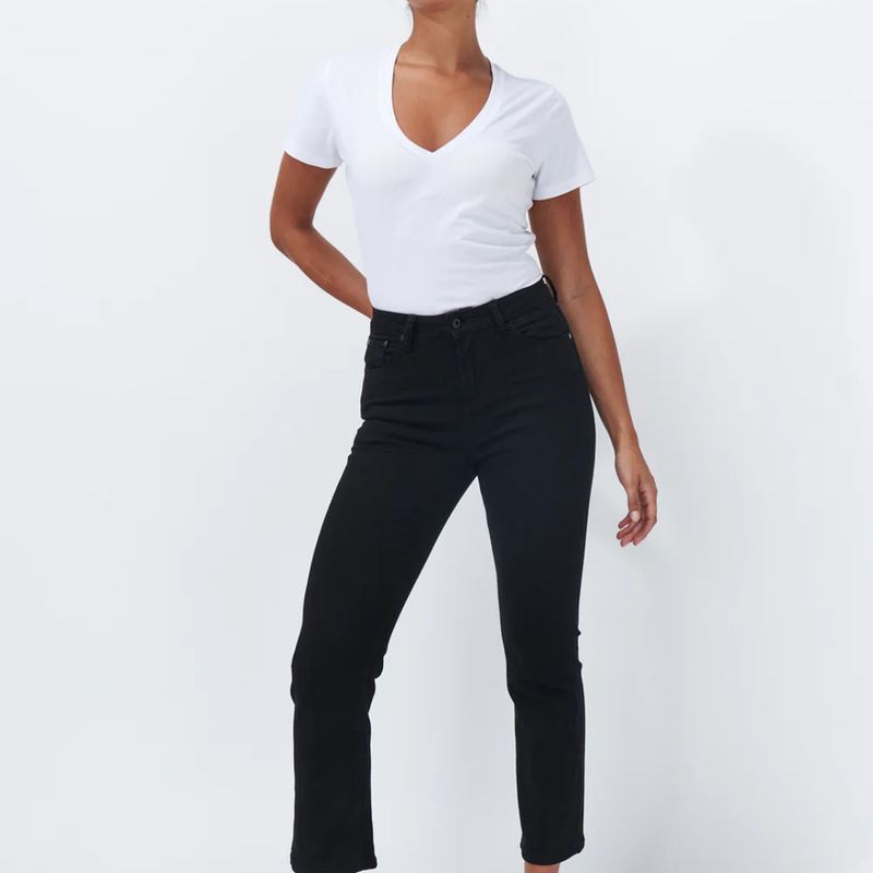 Vacay Jean Finished Hem  / Black