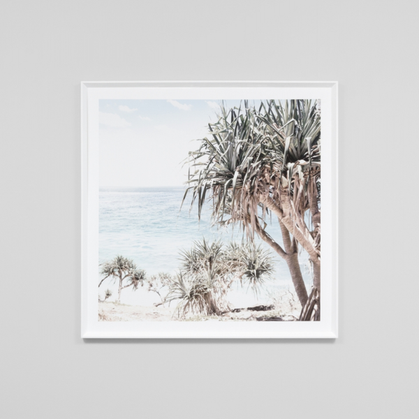 Coastal Palms Print / 84 x 84cm