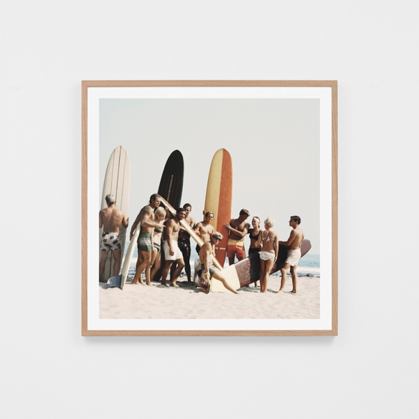 Malibu Surfers / 83 x 83cm
