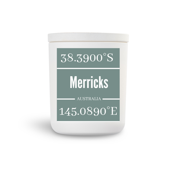 Merricks Candle / White + Green