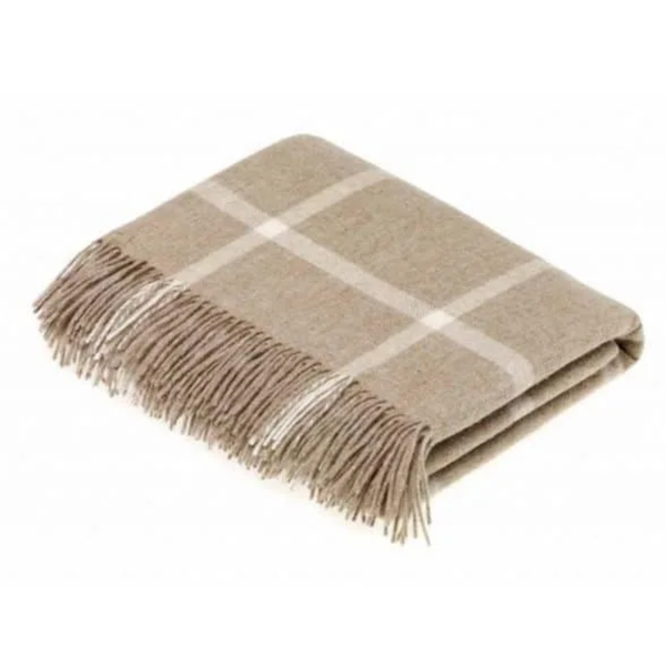 Windowpane Throw / Beige
