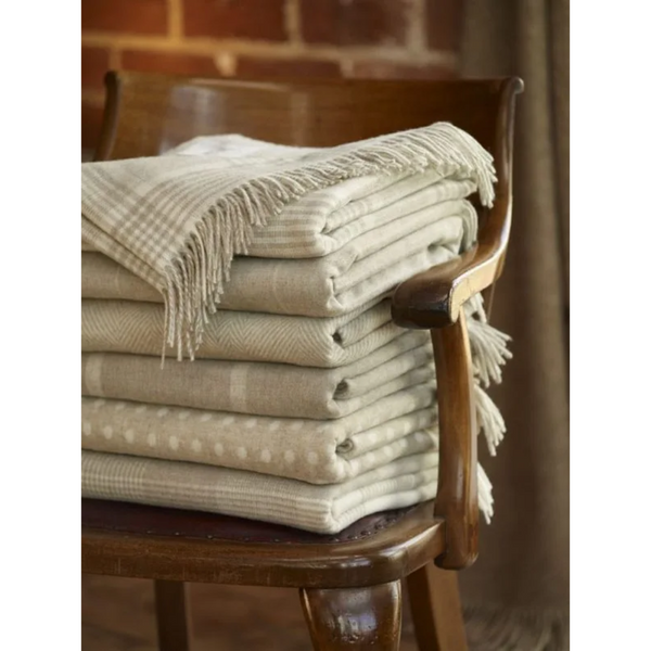 Windowpane Throw / Beige