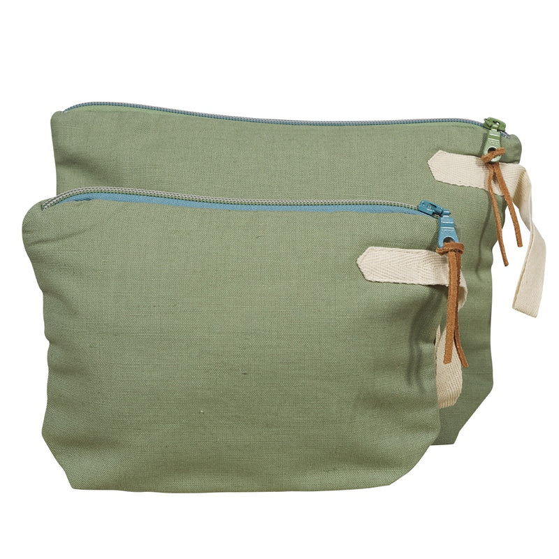 Aurora Cosmetic Bag Large / Sage