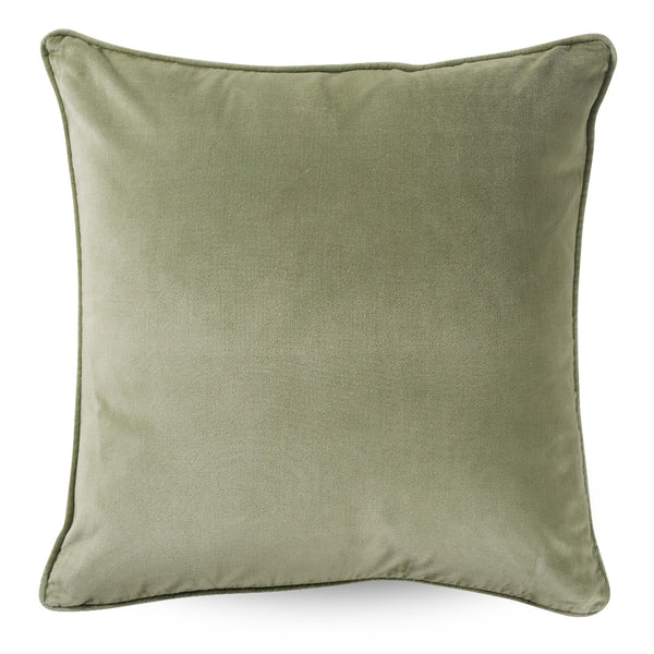 Classic Velvet Cushion / Celery