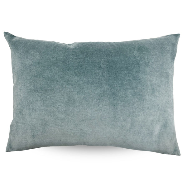 Classic Rectangle Velvet Cushion / Sky