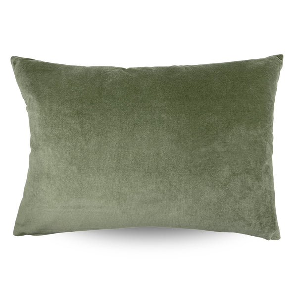 Classic Rectangle Velvet Cushion / Pistachio