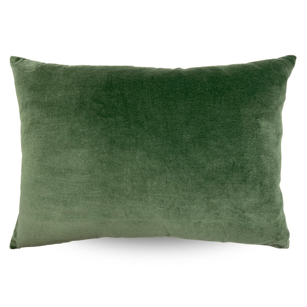 Classic Rectangle Velvet Cushion / Sage