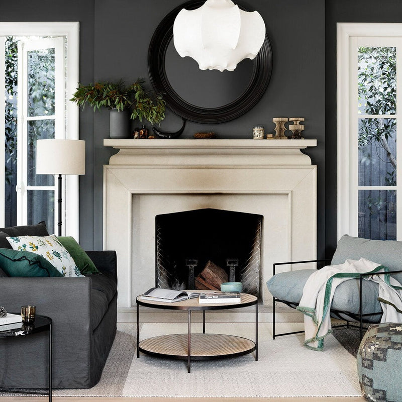 Manhattan Round Coffee Table / Black