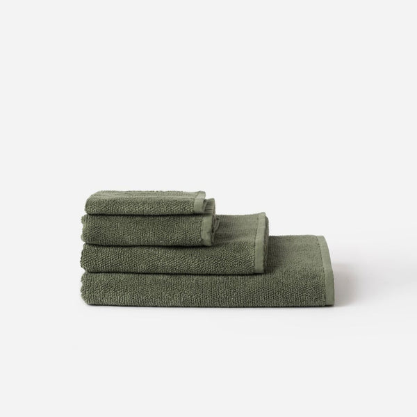 Classic Cotton Face Cloth / Olive