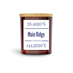 Main Ridge Candle / Amber + White