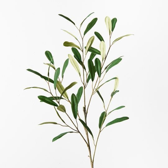 Olive Leaf Spray 92cm  / Green