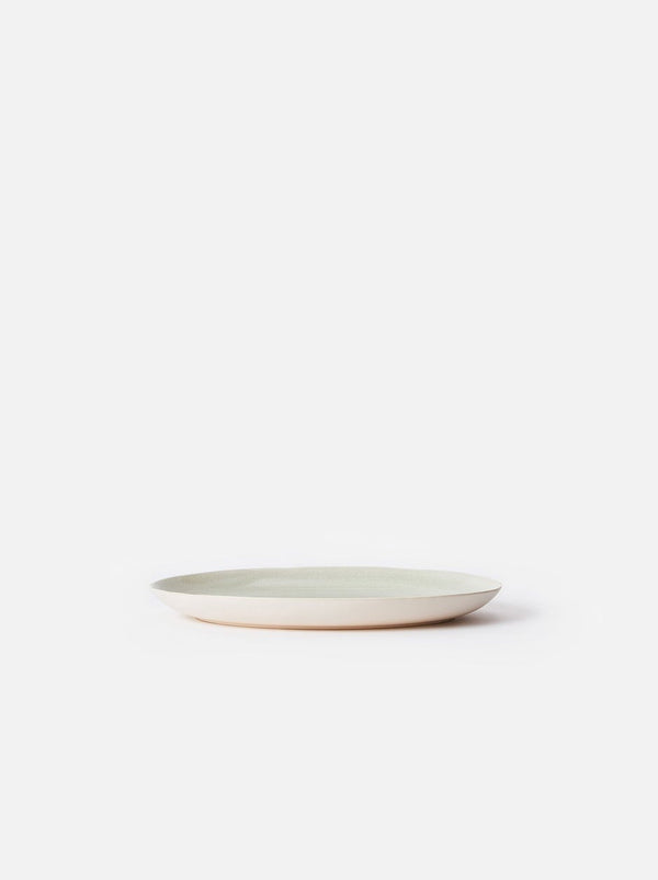 Finch Dinner Plate / Green  Natural