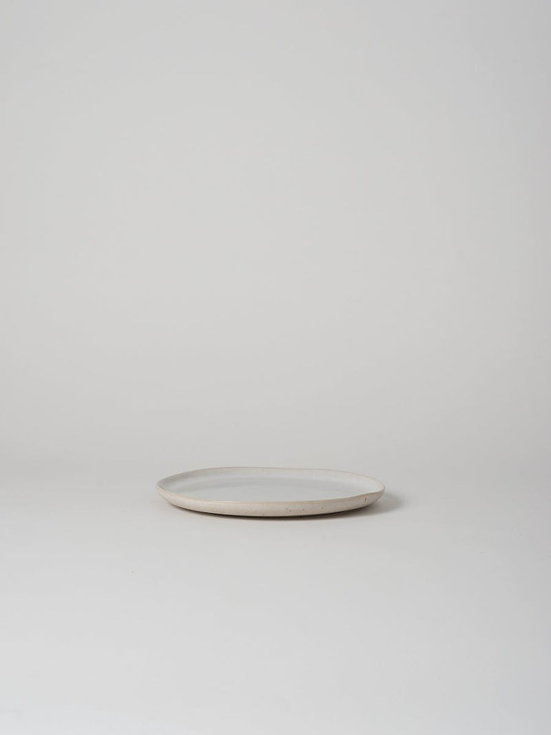 Finch Side Plate White & Natural