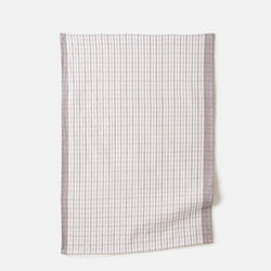 Heavy Cotton Tea Towel / Grey & White