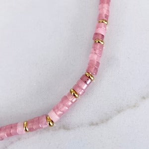 Athena Choker Rose Quartz