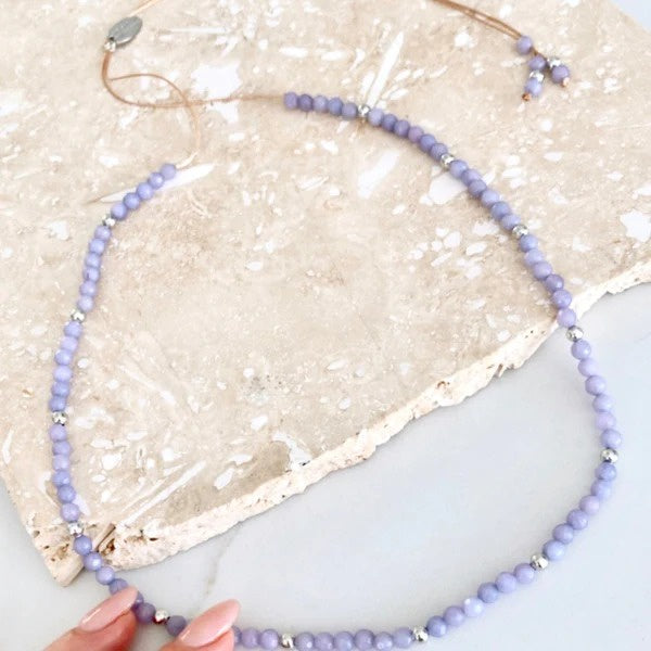 Riviera Necklace / Lilac Silver