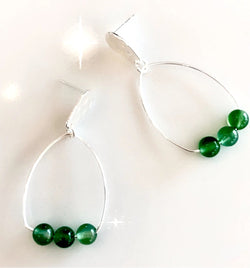 Heidi Earrings / Emerald