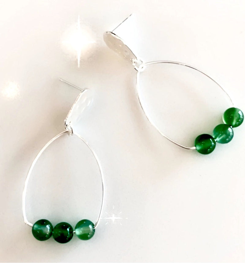 Heidi Earrings / Emerald