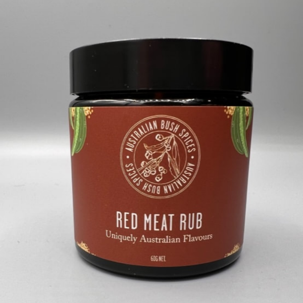 Red Meat Rub Glass Jar