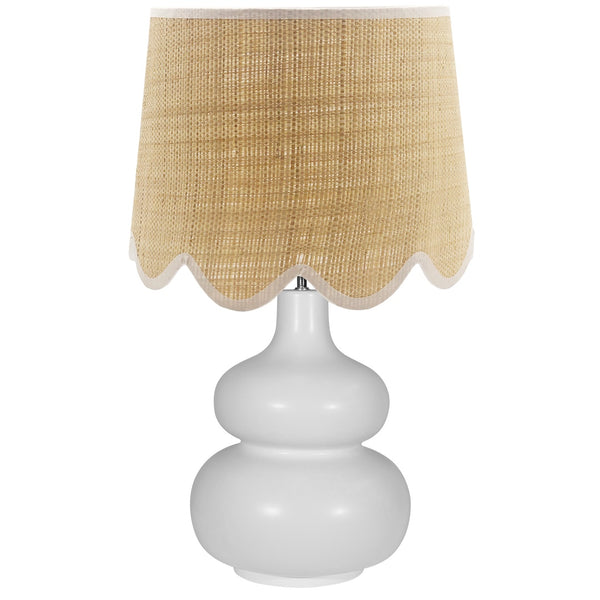 Scallop Raffia Shade