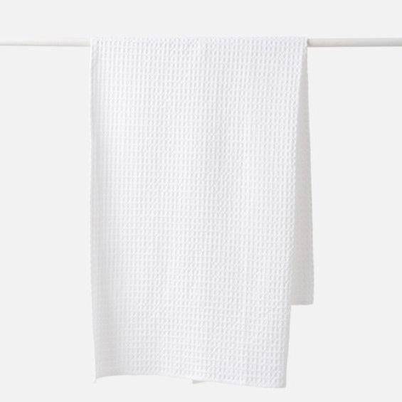 Waffle Bath Towel White