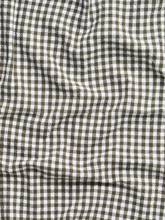 Gingham Washed Napkin Olive