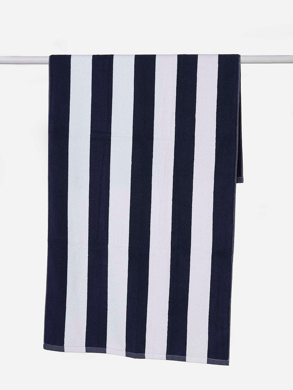 Stripe Beach Towel / Navy & White